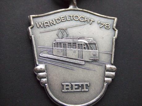 RET (Rotterdamse Electrische Tram ) stads- en streekvervoer rond Rotterdam (oude tram )1978